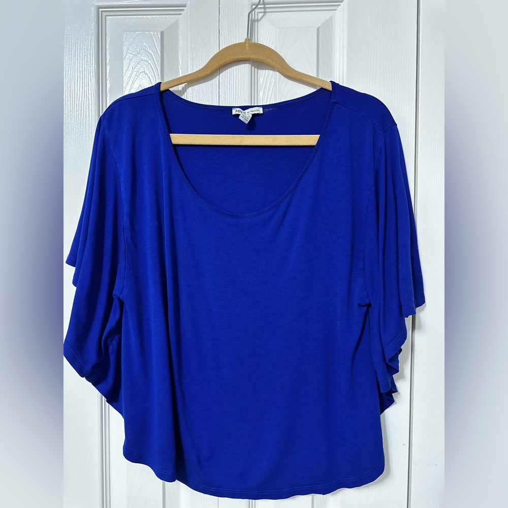 Electric blue blouse